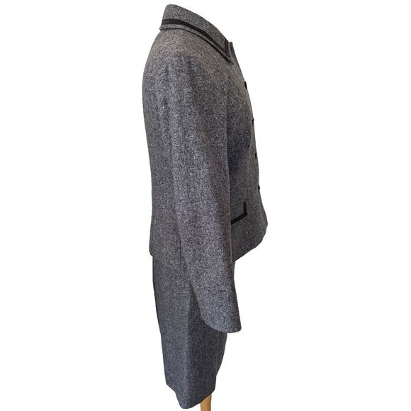 Pendleton Wool Skirt Sport Jacket Suit Size 10 Grey Professional - Picture 5 of 7